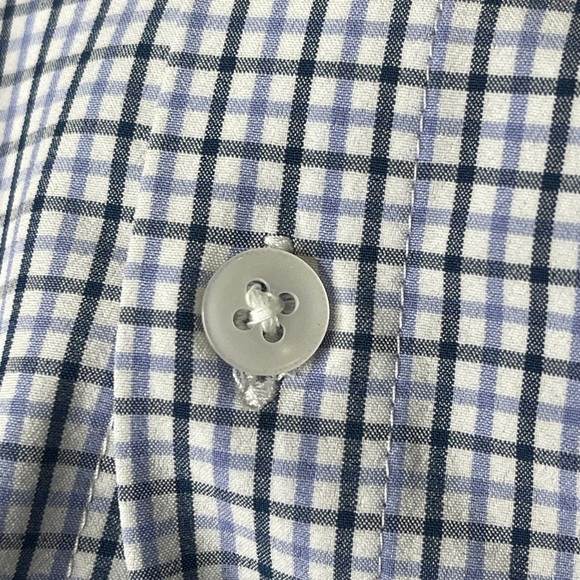 Mizzen+Main Leeward Long Sleeve Button Front Plaid Dress Shirt Large - Picture 6 of 7